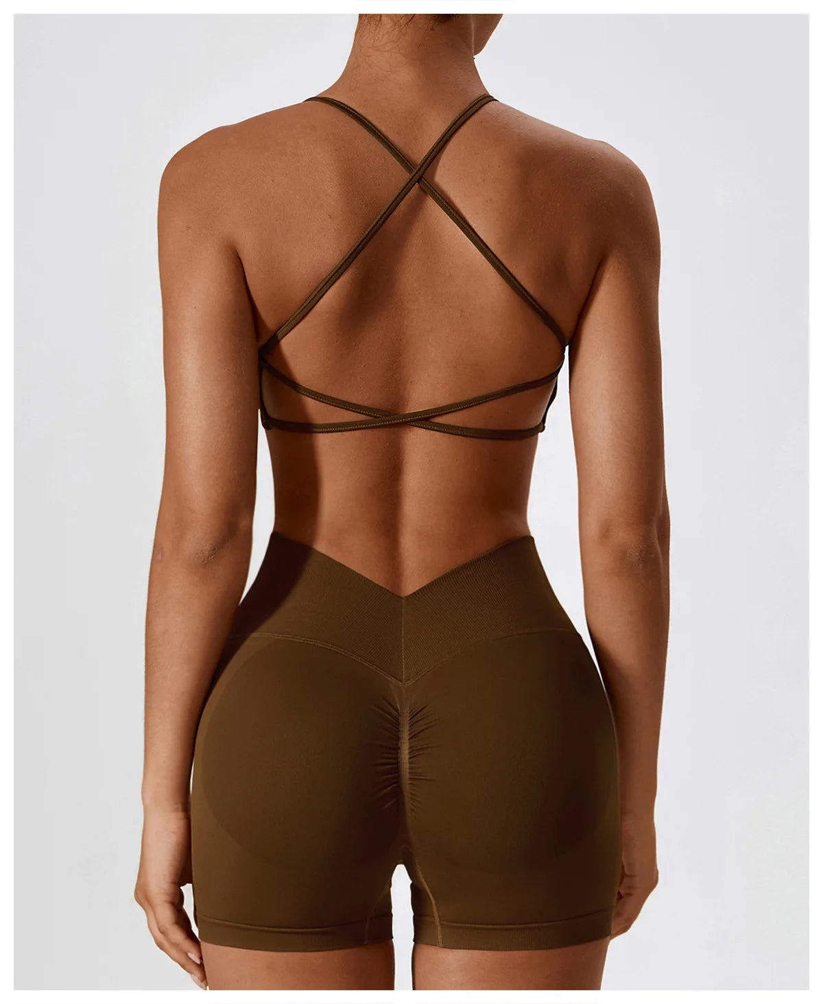 Sutiã Esportivo Feminino Sem Costura de Alto Suporte para Academia, Pilates, Yoga, Top Push-up para Corrida, Ciclismo e Treino, Roupa Íntima Fitness
