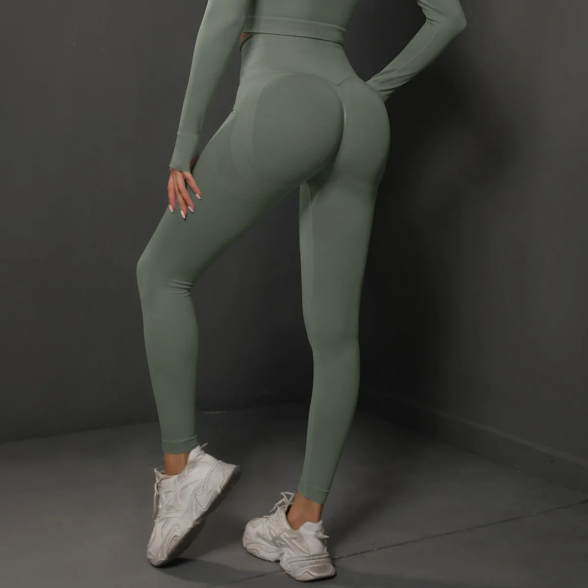 Cintura alta yoga leggings mulheres sem costura push up esporte leggings fitness correndo hip lift calças de yoga altamente elástico ginásio leggings
