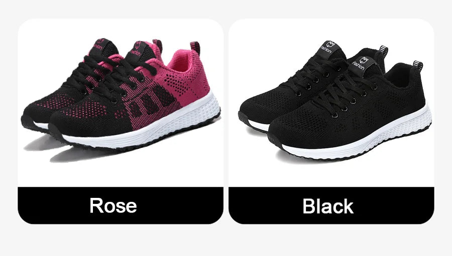 Mulheres sapatos esportivos moda plataforma tênis senhoras primavera verão apartamentos tênis de corrida para mulher sapatos casuais malha jogging tênis