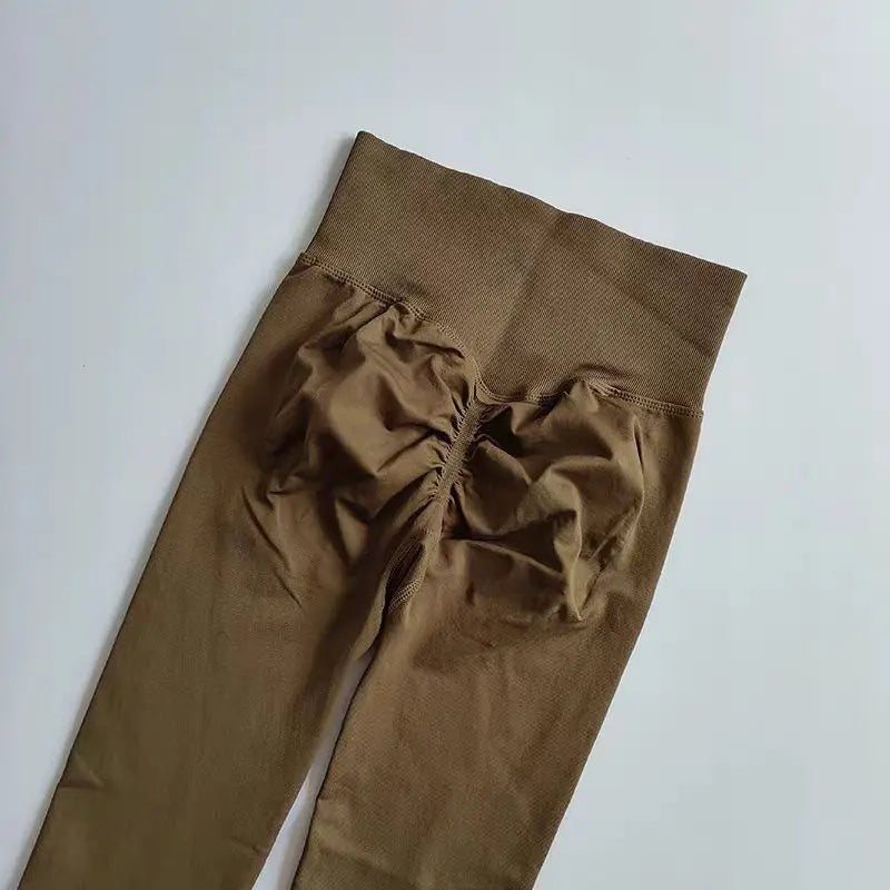 Cintura alta yoga leggings mulheres sem costura push up esporte leggings fitness correndo hip lift calças de yoga altamente elástico ginásio leggings
