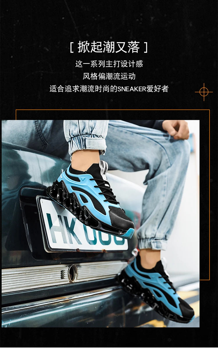 Tênis de luxo respirável masculino, Tênis Masculino, Mocassins casuais, Treinador de corrida, Corrida, Moda