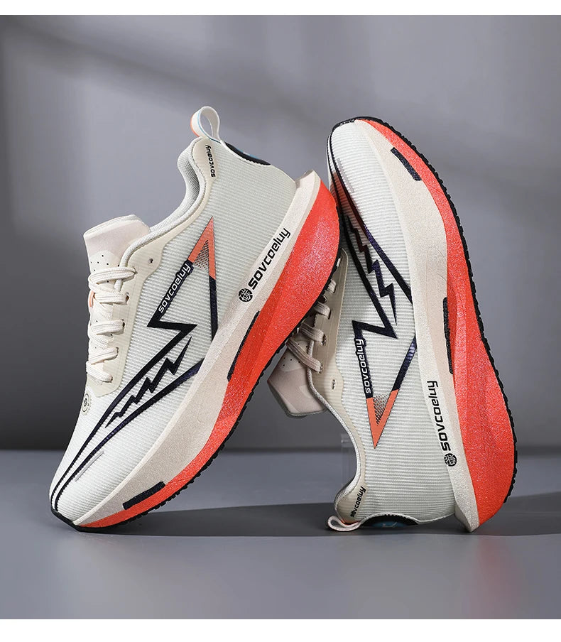 Novos Tênis de Corrida com Placa de Carbono, Especializados para Maratona, Respiráveis e Leves, Confortáveis para Mulheres, Tênis de Lazer Chunta