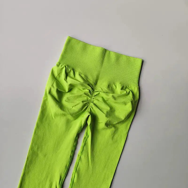 Cintura alta yoga leggings mulheres sem costura push up esporte leggings fitness correndo hip lift calças de yoga altamente elástico ginásio leggings