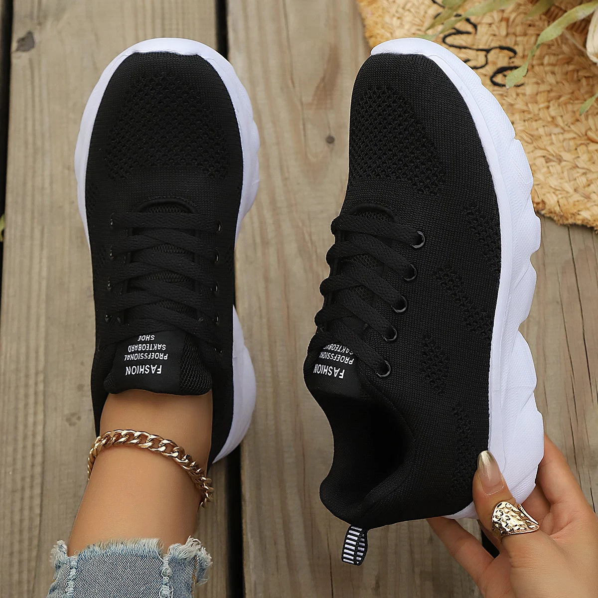 Mulheres sapatos esportivos moda plataforma tênis senhoras primavera verão apartamentos tênis de corrida para mulher sapatos casuais malha jogging tênis