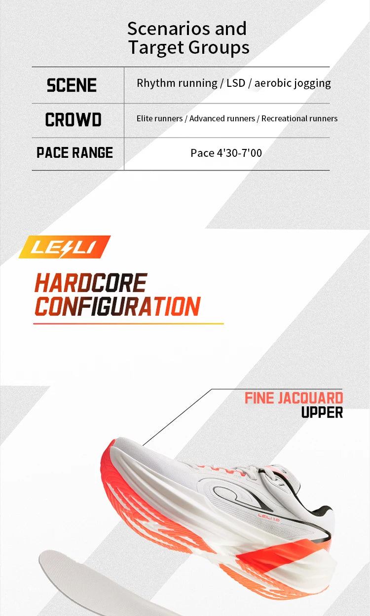 Tênis de Corrida Feminino QIAODAN TG1.0 para Maratona 2026 Novo, Plataforma, Amortecimento de Impacto, Macio, para Longa Distância QDB022253285