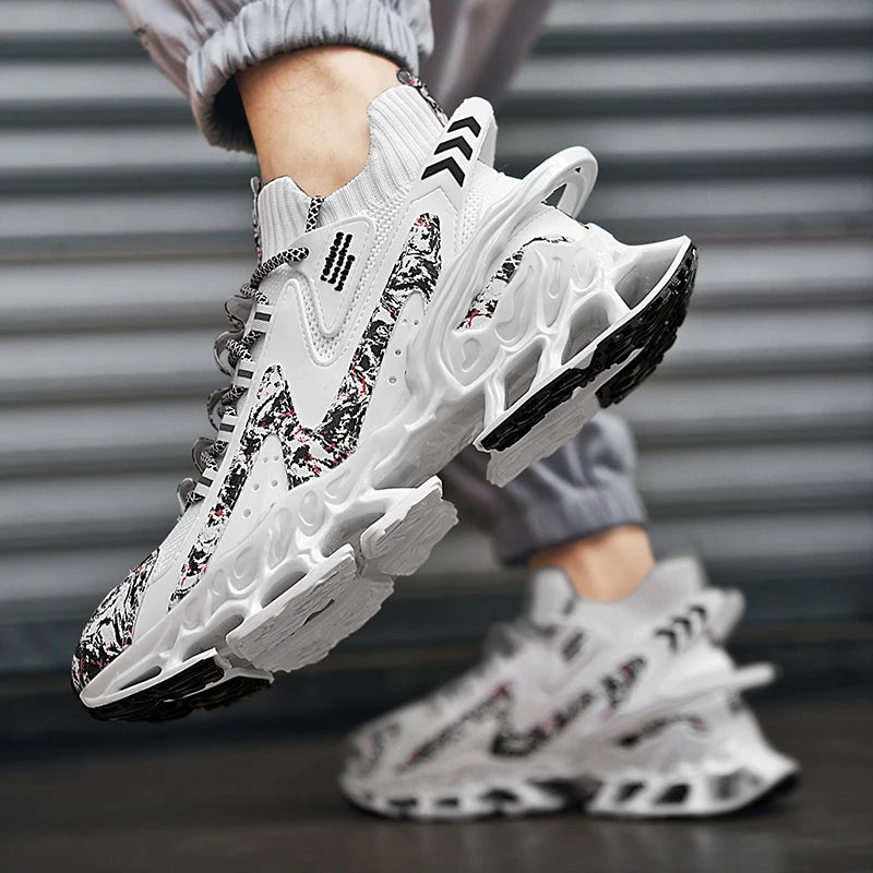 Tênis de luxo respirável masculino, Tênis Masculino, Mocassins casuais, Treinador de corrida, Corrida, Moda