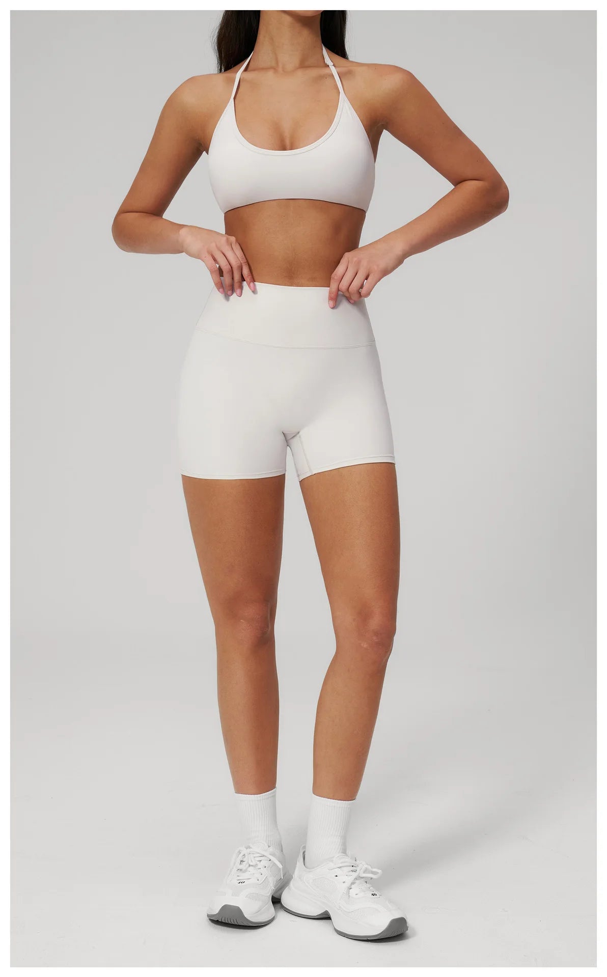 Conjunto de Yoga 2 Peças Feminino: Roupa Esportiva para Pilates, Fitness e Treino de Academia - Top Esportivo e Leggings