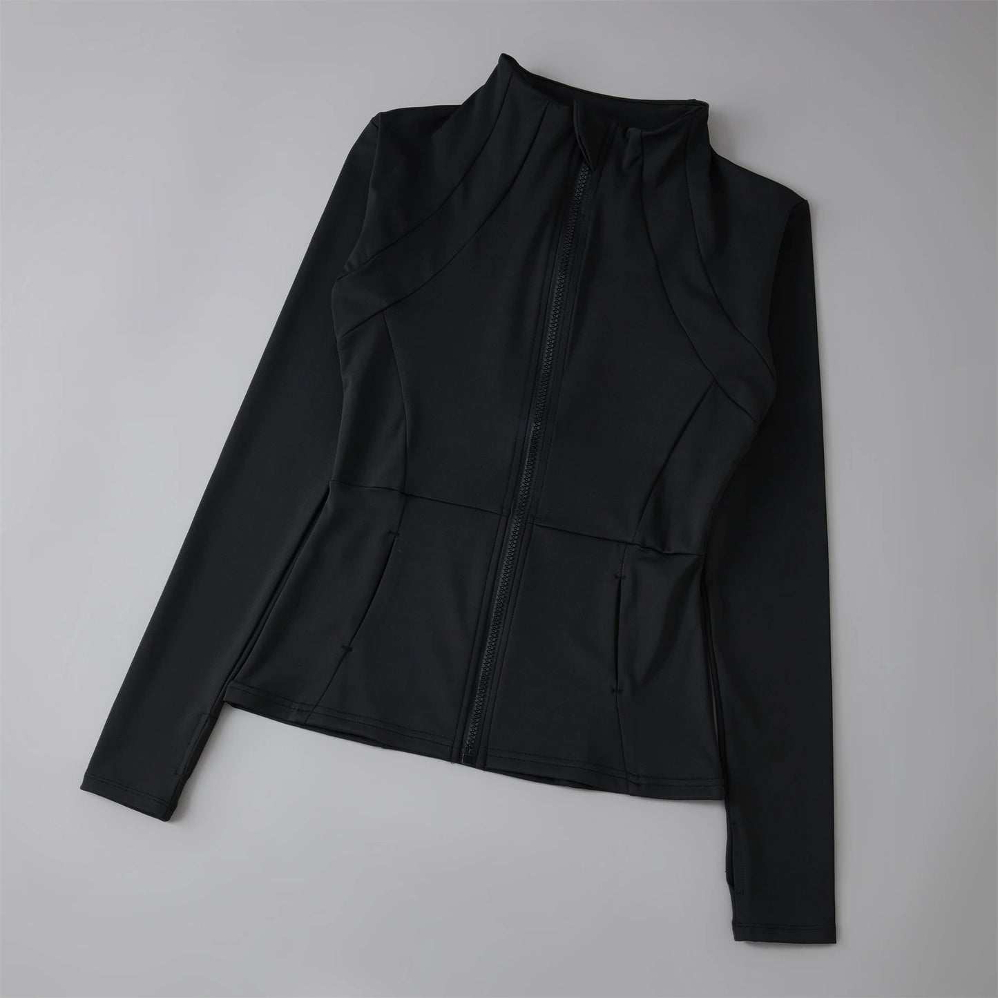 Roupas de yoga blusão roupas esportivas mulher correndo manga longa moletom jaquetas esportivas topo feminino treino topos activewear