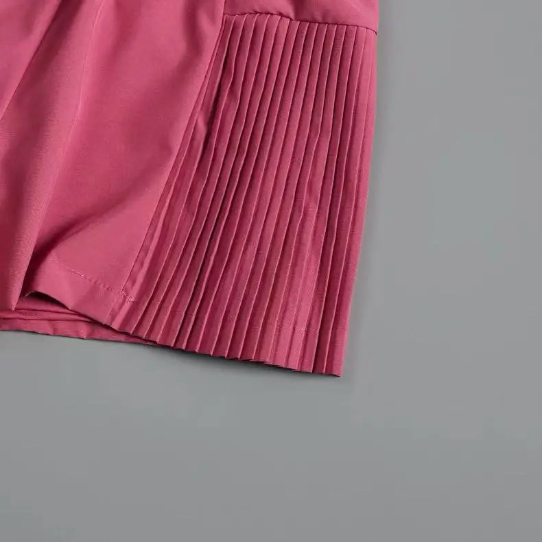 Shorts esportivos femininos com bolsos, shorts de secagem rápida, cintura alta, imitação de duas peças, calças de ioga, shorts para corrida e fitness, verão