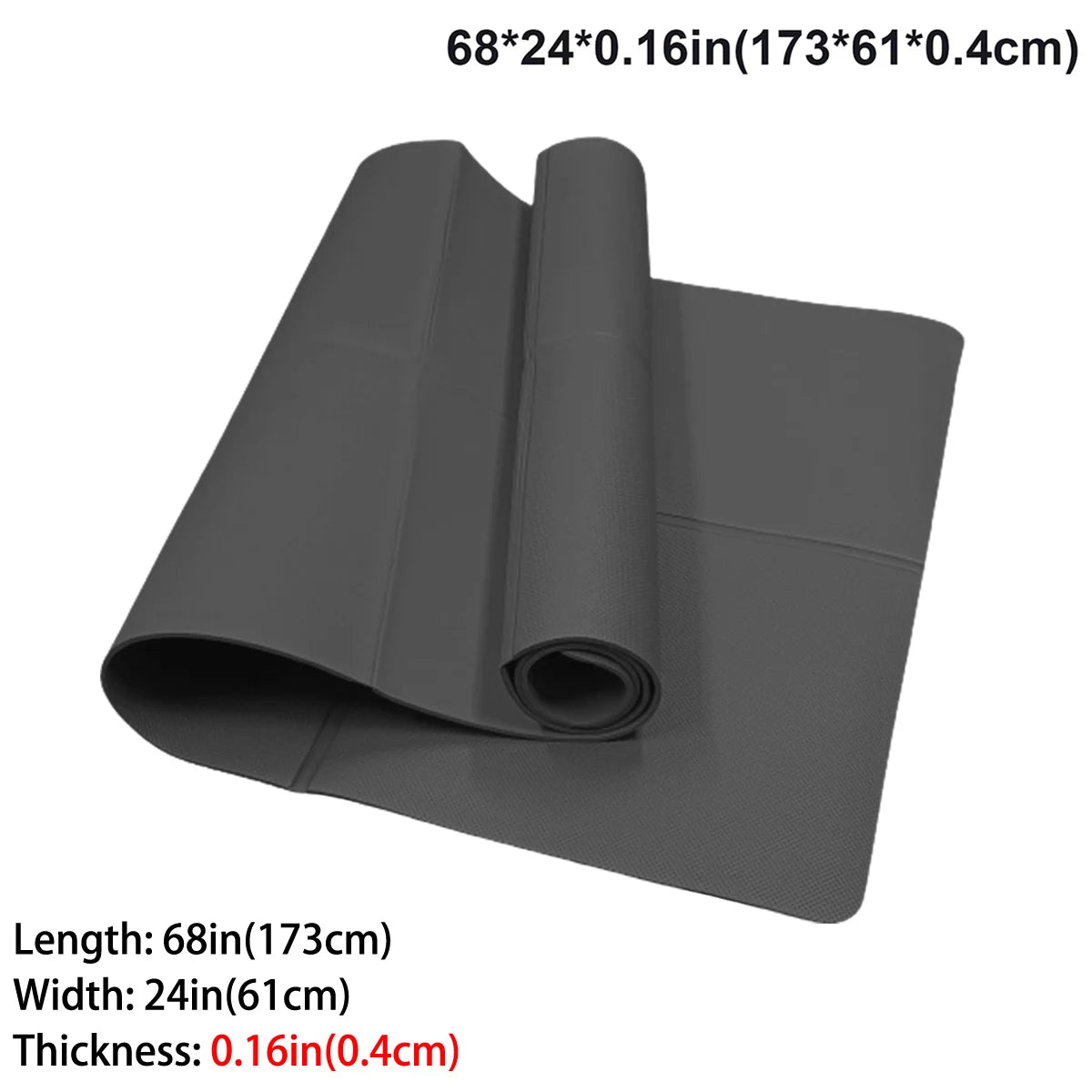 Tapete de yoga dobrável, ecológico, eva, dobrável, viagem, fitness, exercício, 3mm/4mm/6mm de espessura para yoga, pilates e treinos de chão