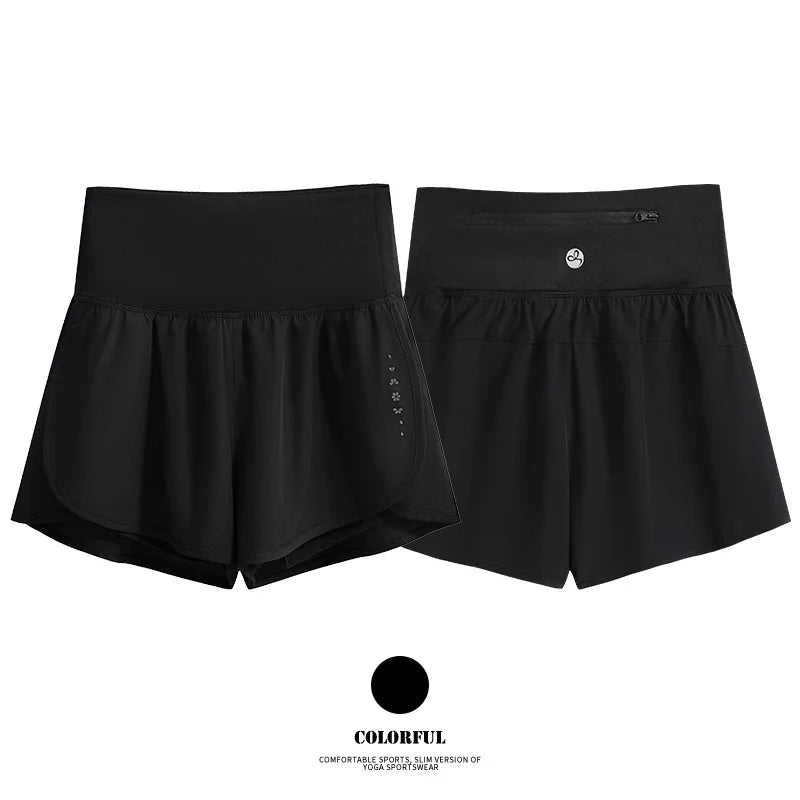 Drur shorts de ciclismo feminino cintura alta secagem rápida yoga shorts mulher verão esportes calças curtas com forro interno roupas de ginásio