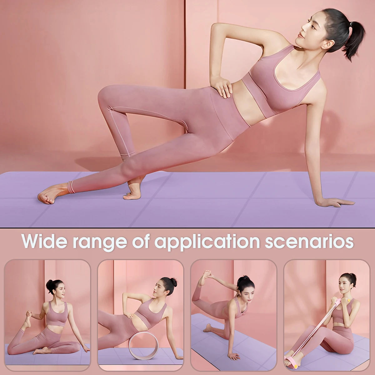 Tapete de yoga dobrável, ecológico, eva, dobrável, viagem, fitness, exercício, 3mm/4mm/6mm de espessura para yoga, pilates e treinos de chão