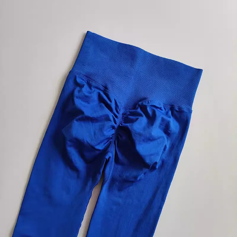 Cintura alta yoga leggings mulheres sem costura push up esporte leggings fitness correndo hip lift calças de yoga altamente elástico ginásio leggings