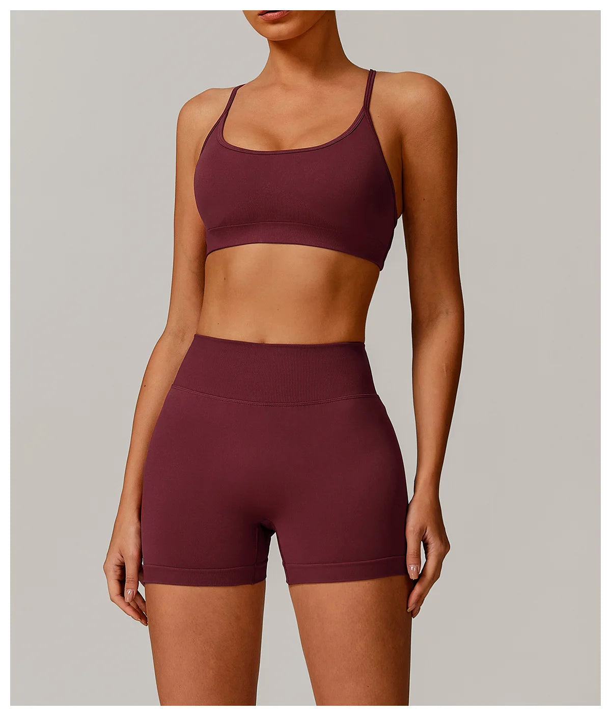 Sutiã Esportivo Feminino Sem Costura de Alto Suporte para Academia, Pilates, Yoga, Top Push-up para Corrida, Ciclismo e Treino, Roupa Íntima Fitness
