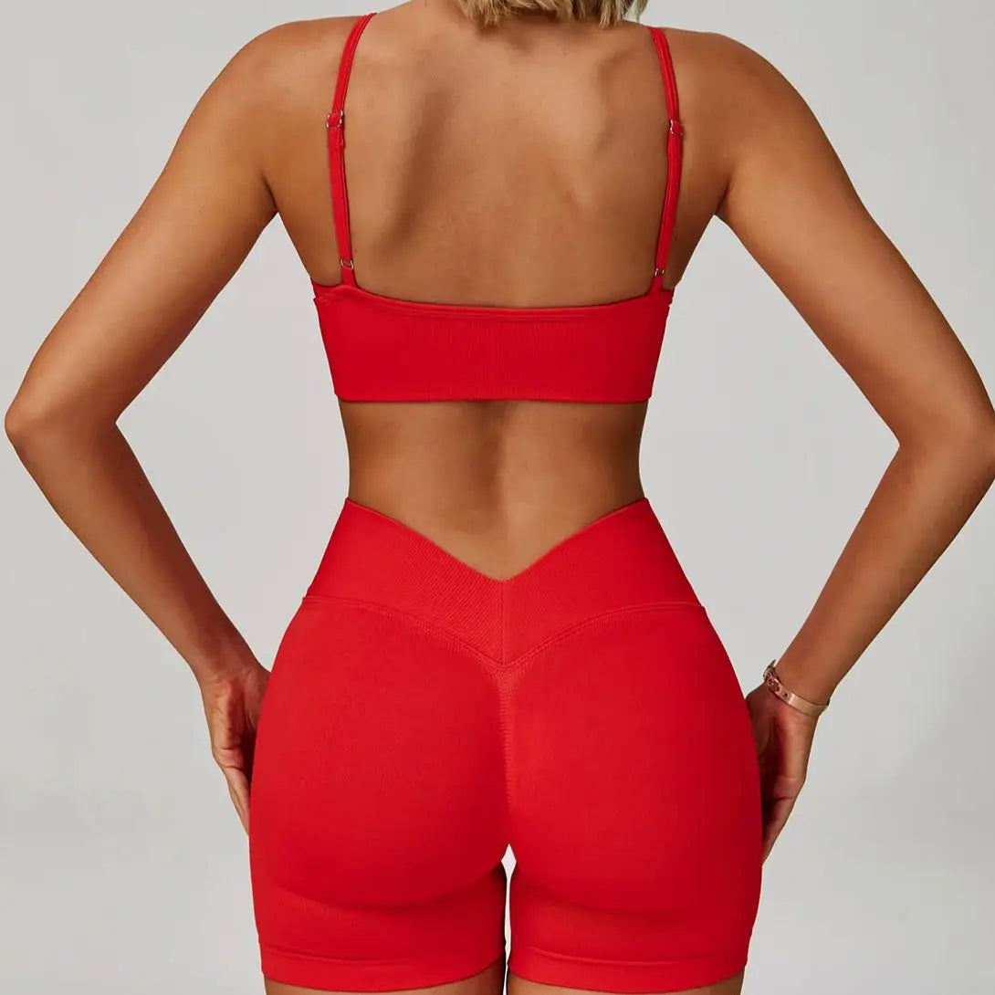 2/3 pçs sem costura esporte yoga conjunto feminino respirável cintura alta fitness sportwear feminino conjunto de roupa interior ginásio roupas de treino