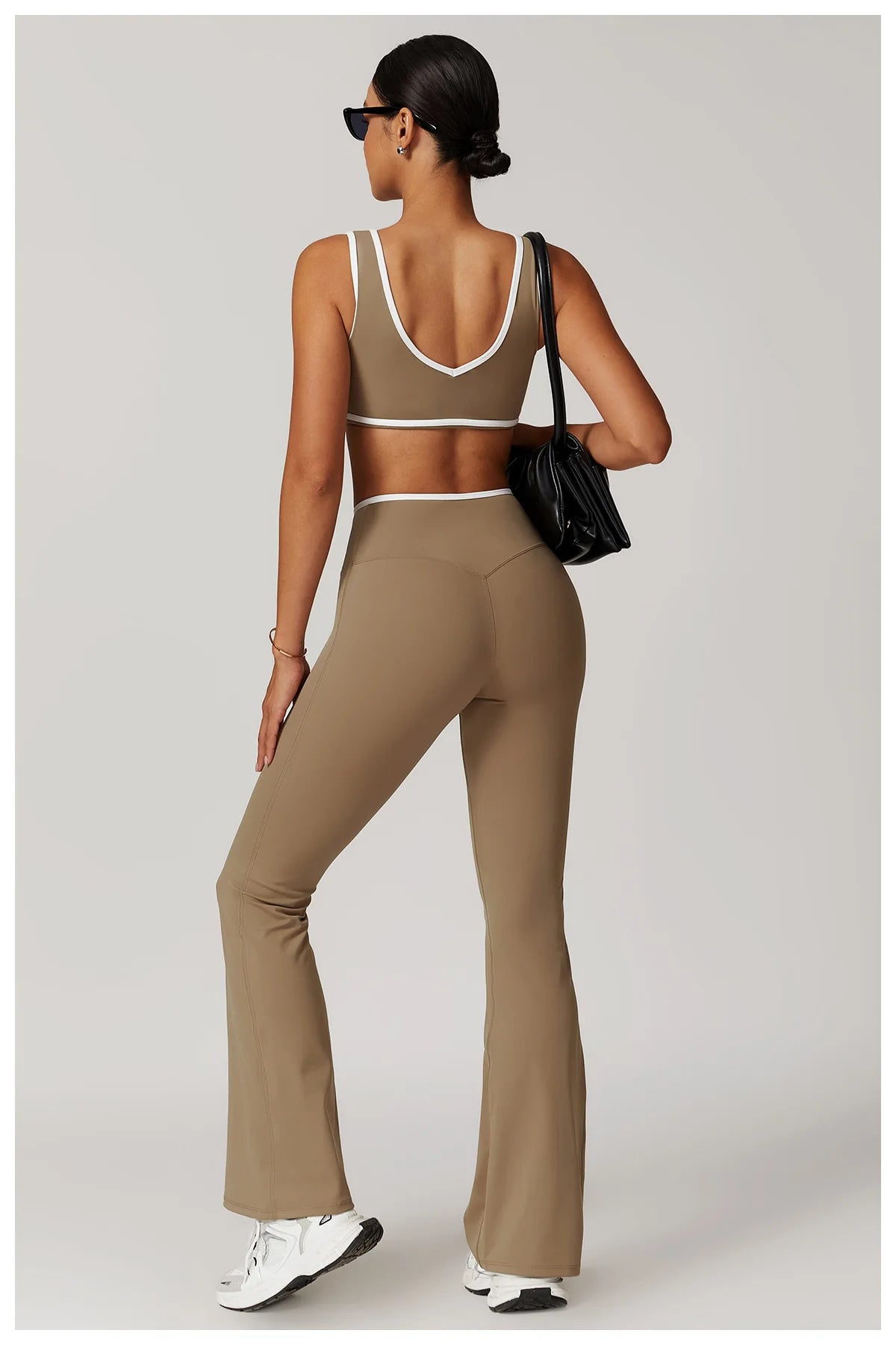 Roupa interior esportiva feminina superior push up fitness yoga sutiã cor bloqueio sutiã de treino ginásio esporte topos para mulher respirável correndo colete