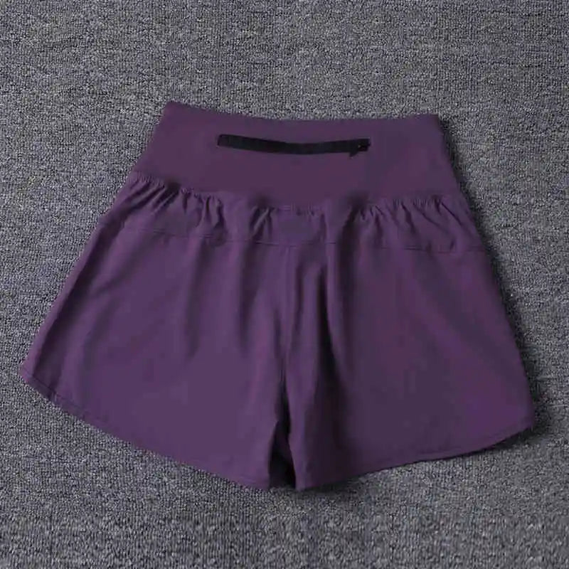Calças de ioga anti-transparentes femininas com bolsos para corrida no verão, secagem rápida, respiráveis para saltar e fitness