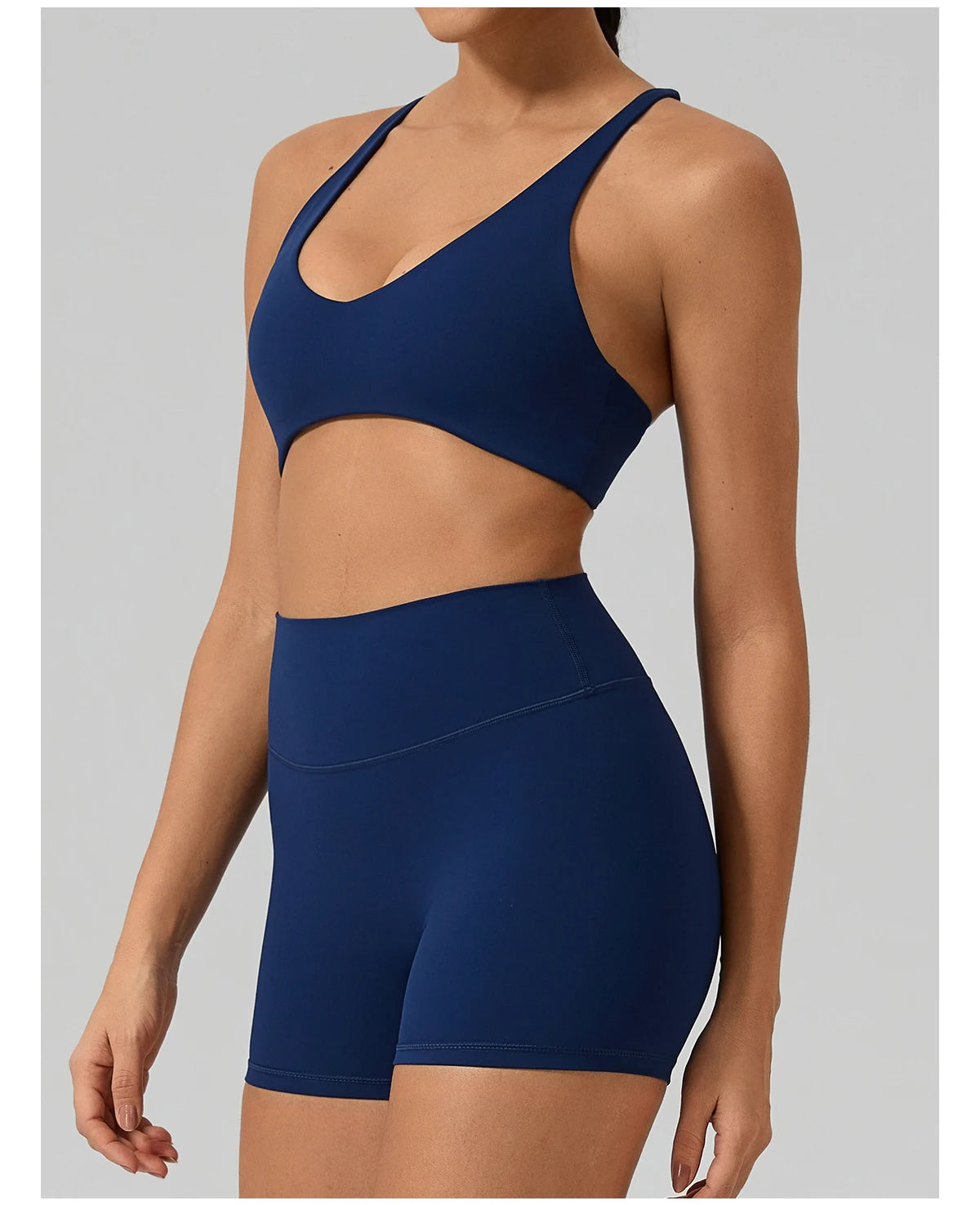 Sutiã Esportivo Hearuisavy para Mulheres, Sutiã de Yoga com Costas Cruzadas, Bralette para Corrida e Pilates, Top Respirável e de Secagem Rápida