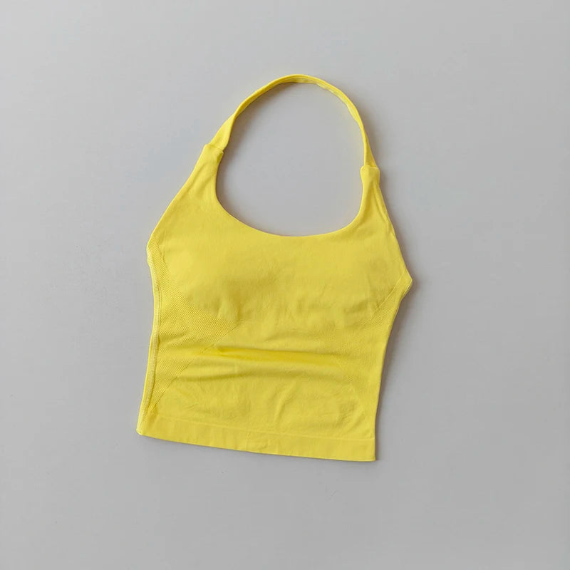Colete de ioga halter, esportes de corrida à prova de choque, roupa íntima esportiva de alta resistência, fitness, suspensório de pilates, costas bonitas, outono
