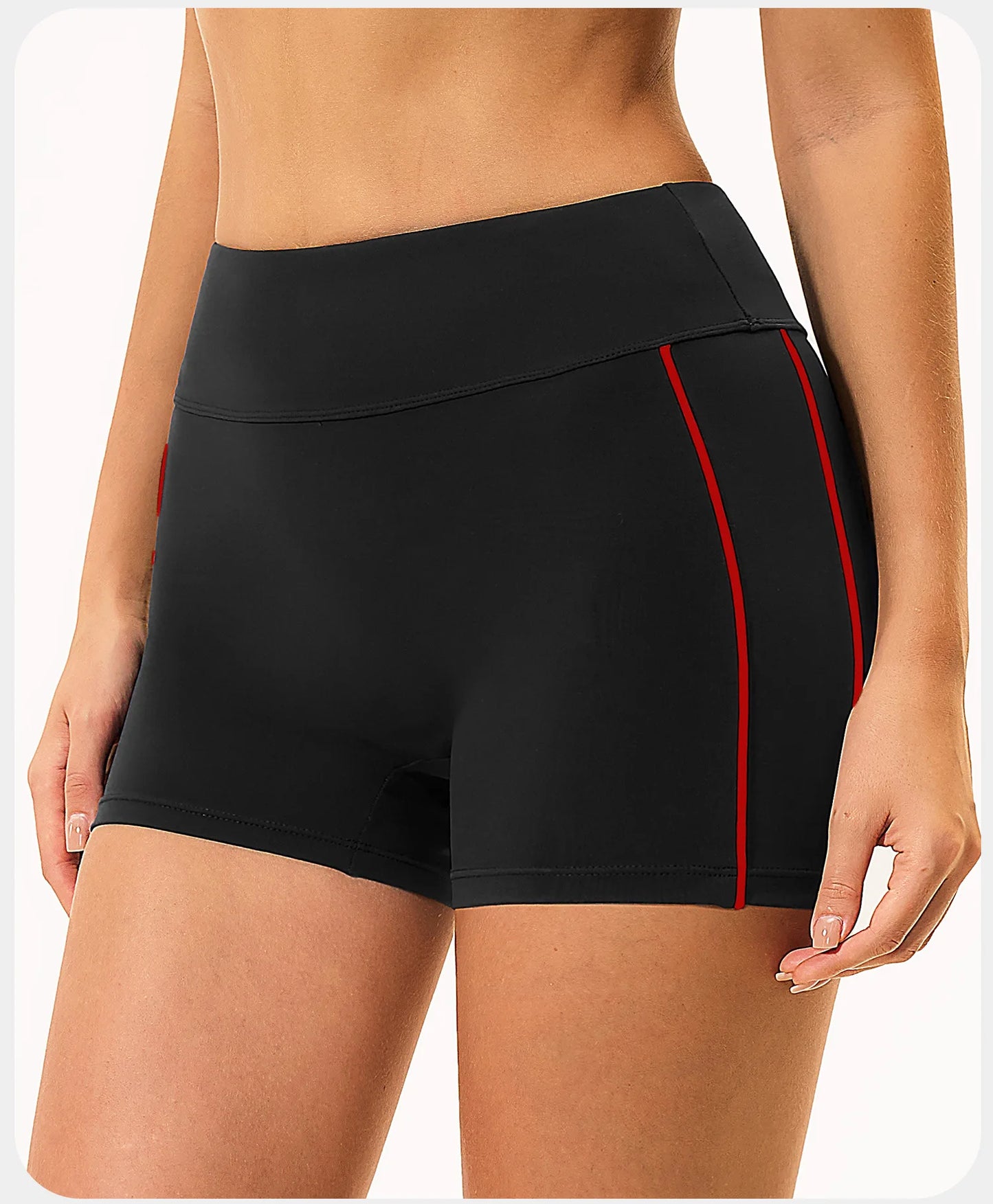 Shorts de Yoga Femininos de Cintura Alta para o Verão, Respiráveis, para Fitness, Corrida e Ciclismo, Leggings Curtas para Treino na Academia