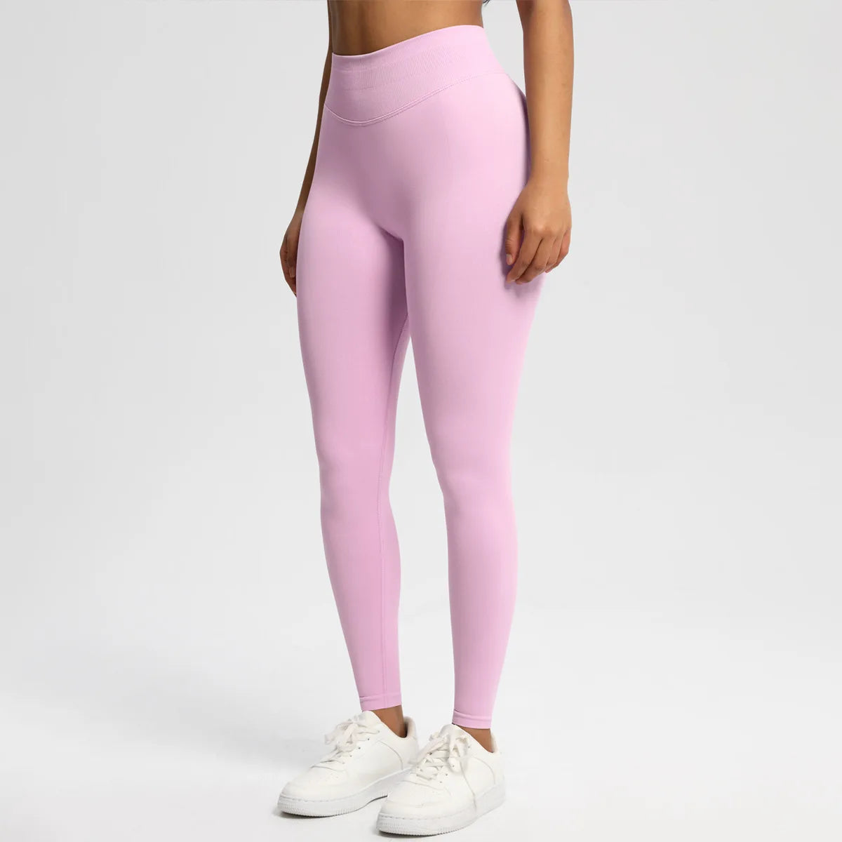 Calças de fitness sem costura das mulheres cintura alta yoga leggings alta elástica levantamento de bunda respirável esportes collants feminino ginásio leggings