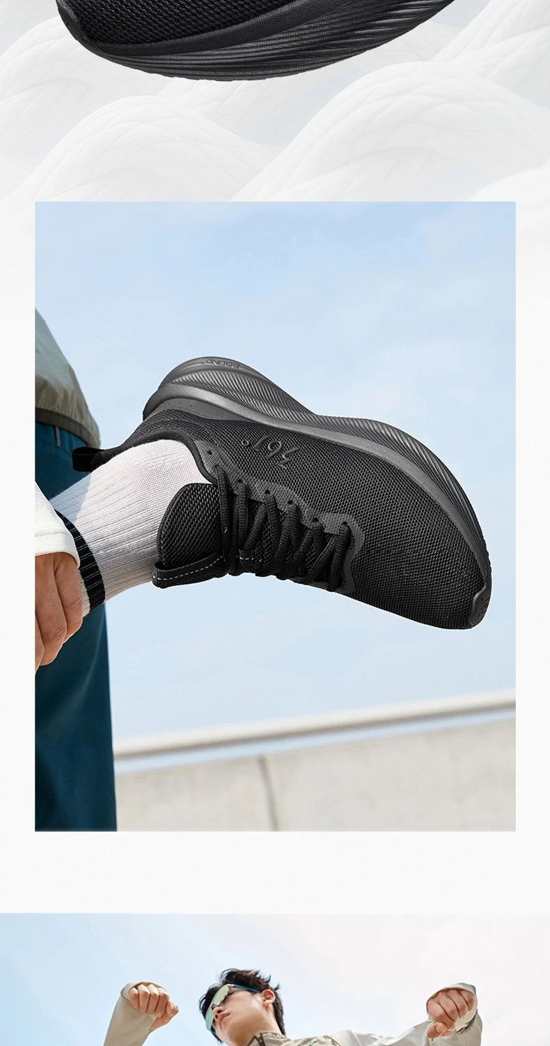 Tênis de corrida 361 Degrees Fengye 5.0, leve, resistente ao desgaste, absorve choques, respirável, sola macia, tênis masculino 672542210F