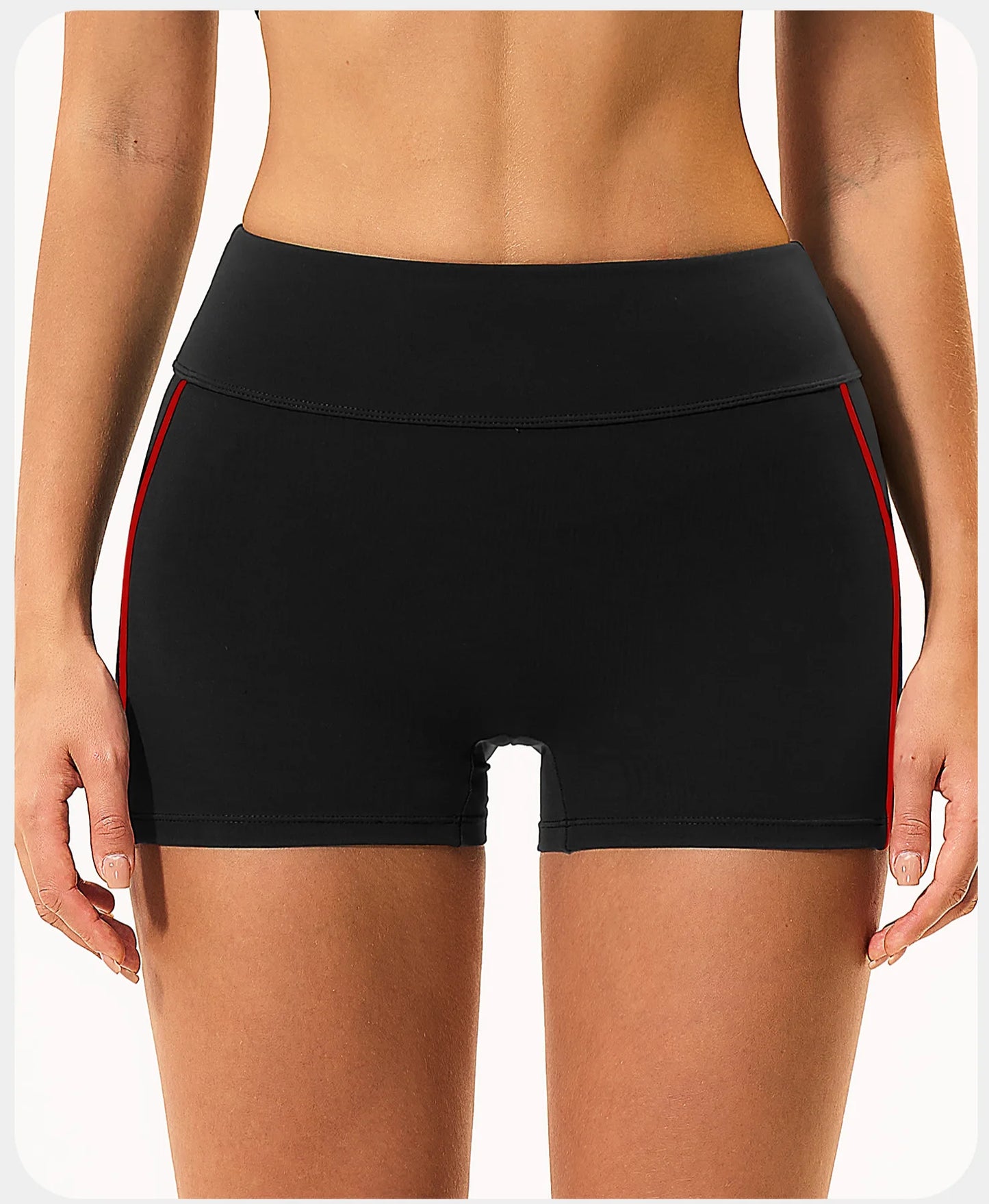 Shorts de Yoga Femininos de Cintura Alta para o Verão, Respiráveis, para Fitness, Corrida e Ciclismo, Leggings Curtas para Treino na Academia