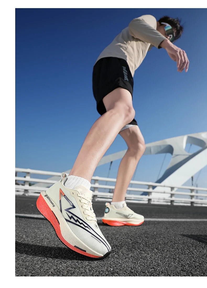 Novos Tênis de Corrida com Placa de Carbono, Especializados para Maratona, Respiráveis e Leves, Confortáveis para Mulheres, Tênis de Lazer Chunta