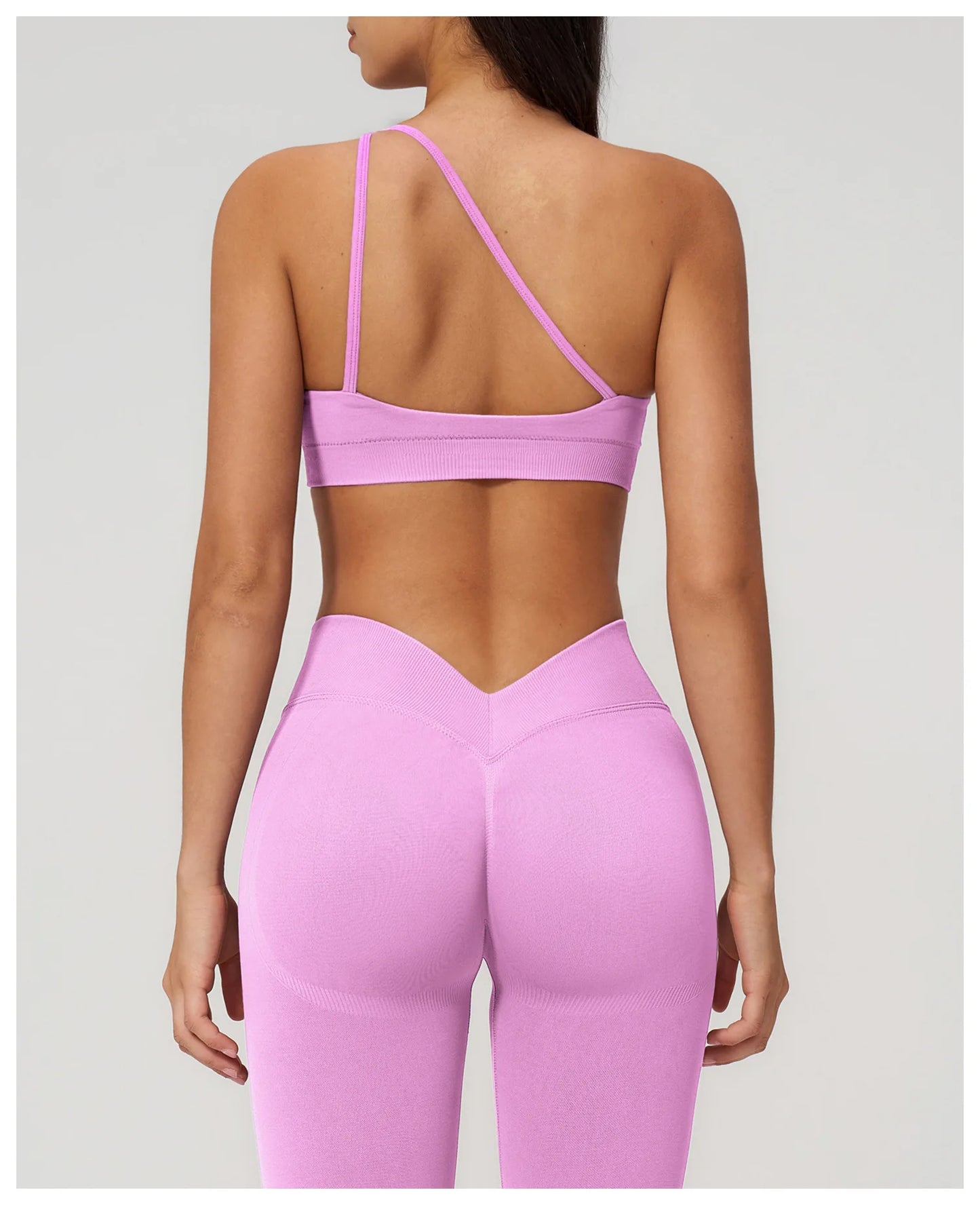 Sutiã Esportivo Sem Costura Feminino para Academia, Roupa Íntima Esportiva Feminina Respirável, Antichoque, com Alça Oblíqua, para Treino, Fitness e Yoga