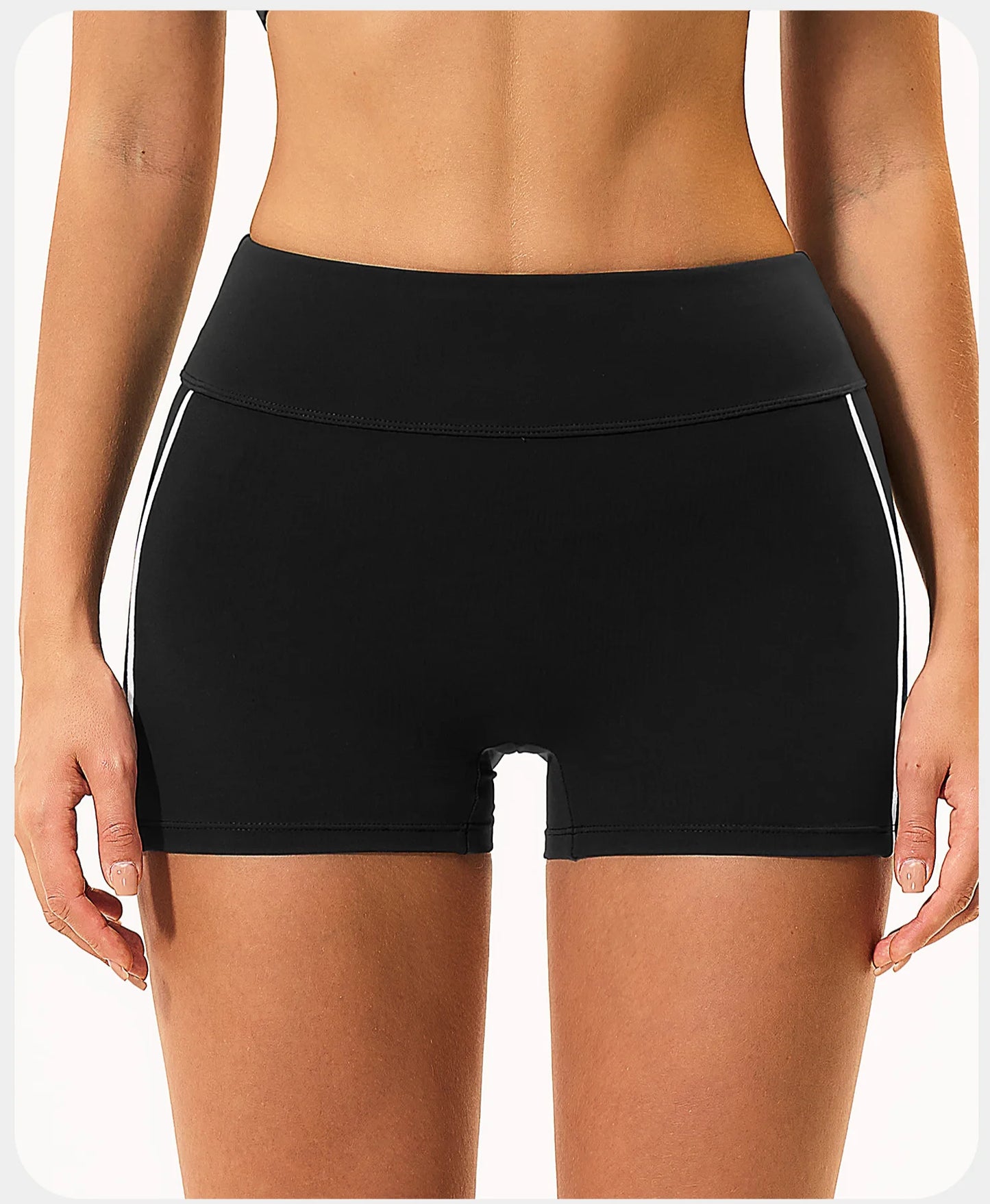 Shorts de Yoga Femininos de Cintura Alta para o Verão, Respiráveis, para Fitness, Corrida e Ciclismo, Leggings Curtas para Treino na Academia