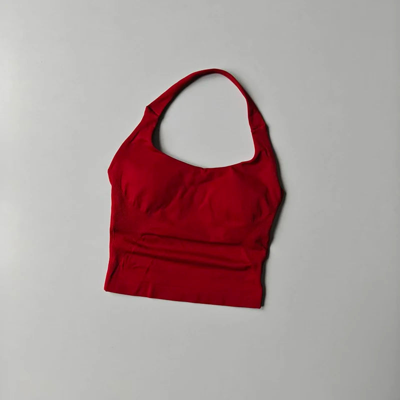 Colete de ioga halter, esportes de corrida à prova de choque, roupa íntima esportiva de alta resistência, fitness, suspensório de pilates, costas bonitas, outono