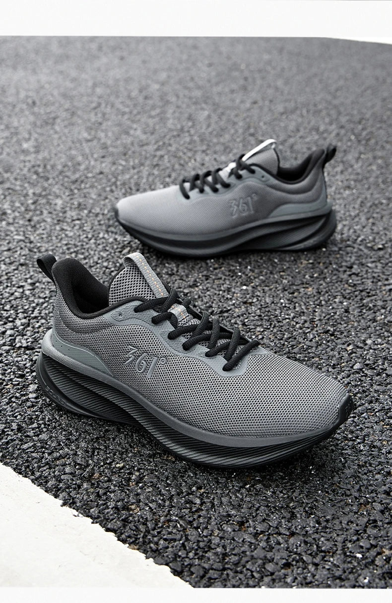 Tênis de corrida 361 Degrees Fengye 5.0, leve, resistente ao desgaste, absorve choques, respirável, sola macia, tênis masculino 672542210F