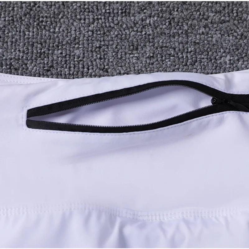 Calças de ioga anti-transparentes femininas com bolsos para corrida no verão, secagem rápida, respiráveis para saltar e fitness