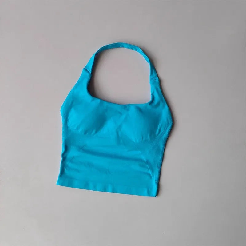 Colete de ioga halter, esportes de corrida à prova de choque, roupa íntima esportiva de alta resistência, fitness, suspensório de pilates, costas bonitas, outono