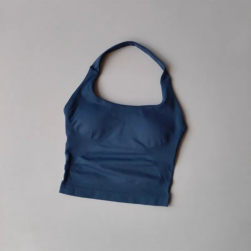 Colete de ioga halter, esportes de corrida à prova de choque, roupa íntima esportiva de alta resistência, fitness, suspensório de pilates, costas bonitas, outono