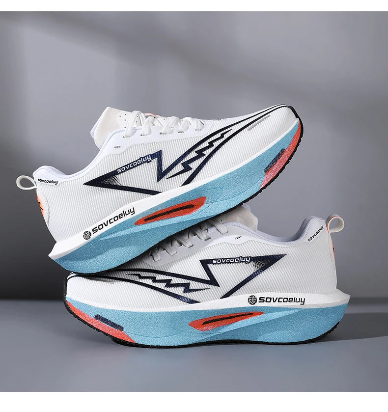 Novos Tênis de Corrida com Placa de Carbono, Especializados para Maratona, Respiráveis e Leves, Confortáveis para Mulheres, Tênis de Lazer Chunta
