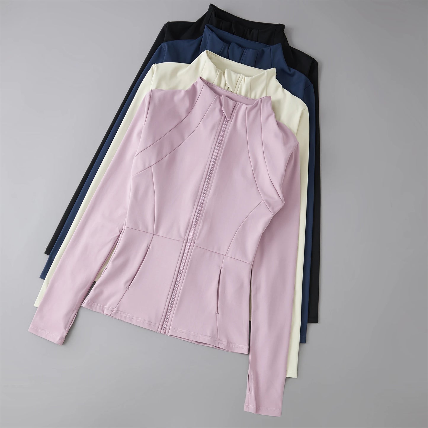 Roupas de yoga blusão roupas esportivas mulher correndo manga longa moletom jaquetas esportivas topo feminino treino topos activewear