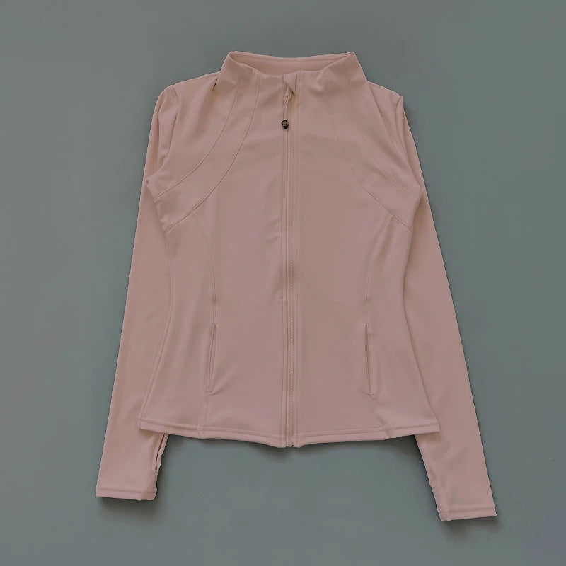 Roupas de yoga blusão roupas esportivas mulher correndo manga longa moletom jaquetas esportivas topo feminino treino topos activewear