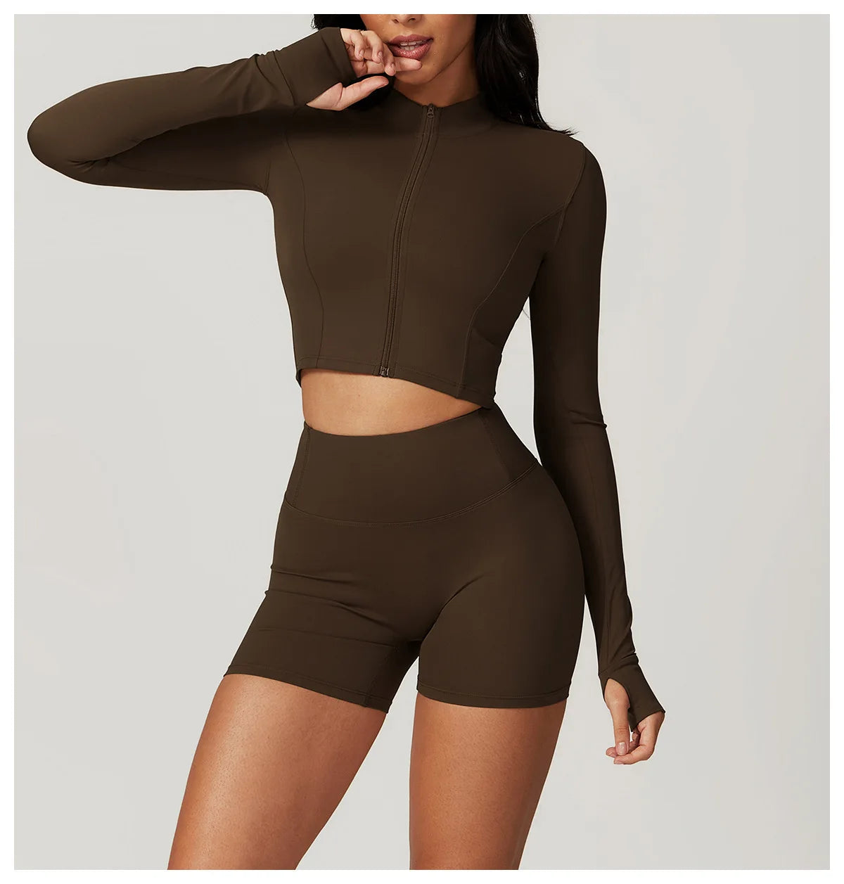 3 pçs conjunto de yoga roupas de ginásio 2 pçs roupas esportivas femininas ternos de yoga conjunto de fitness treino feminino jaqueta esportiva manga longa ginásio legging