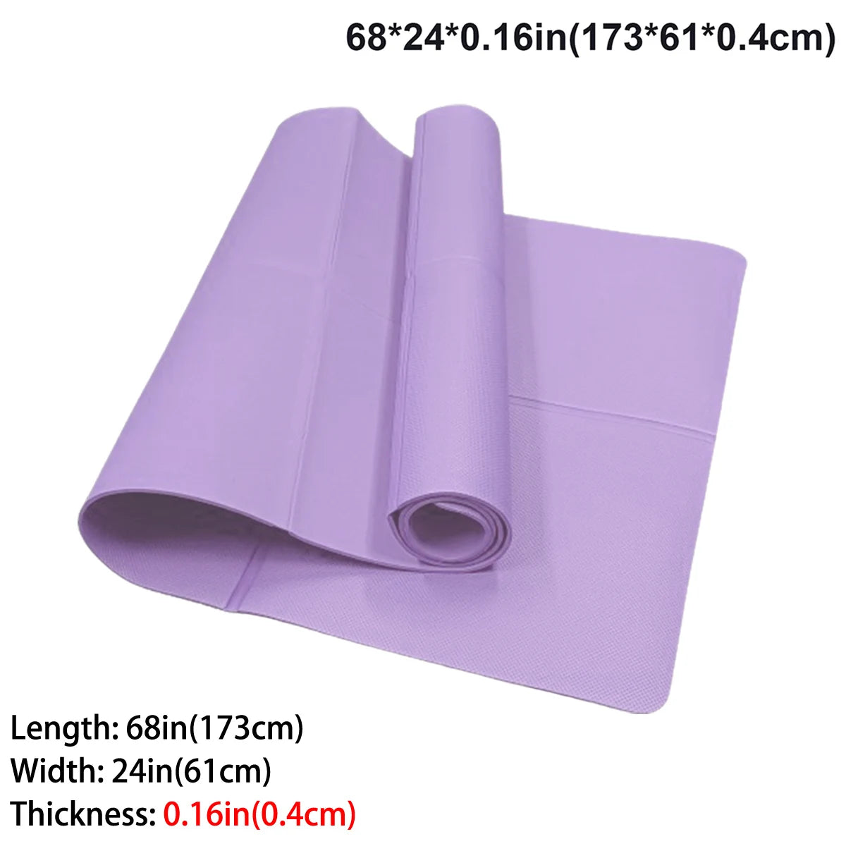 Tapete de yoga dobrável, ecológico, eva, dobrável, viagem, fitness, exercício, 3mm/4mm/6mm de espessura para yoga, pilates e treinos de chão