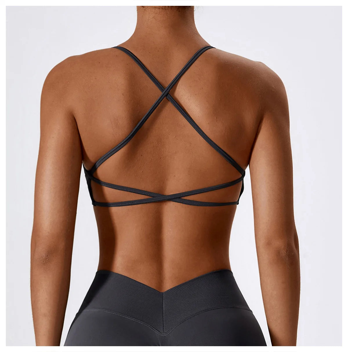 Sutiã Esportivo Feminino Sem Costura de Alto Suporte para Academia, Pilates, Yoga, Top Push-up para Corrida, Ciclismo e Treino, Roupa Íntima Fitness