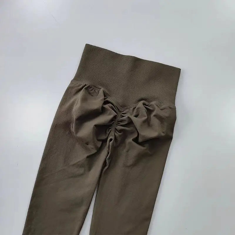 Cintura alta yoga leggings mulheres sem costura push up esporte leggings fitness correndo hip lift calças de yoga altamente elástico ginásio leggings