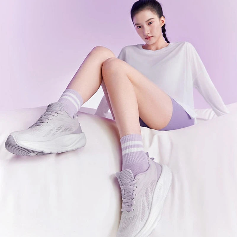 Tênis feminino 361 graus feiyuan 2.0, respirável, absorvente de choque, confortável, para corrida, exercício aeróbico, 682612220