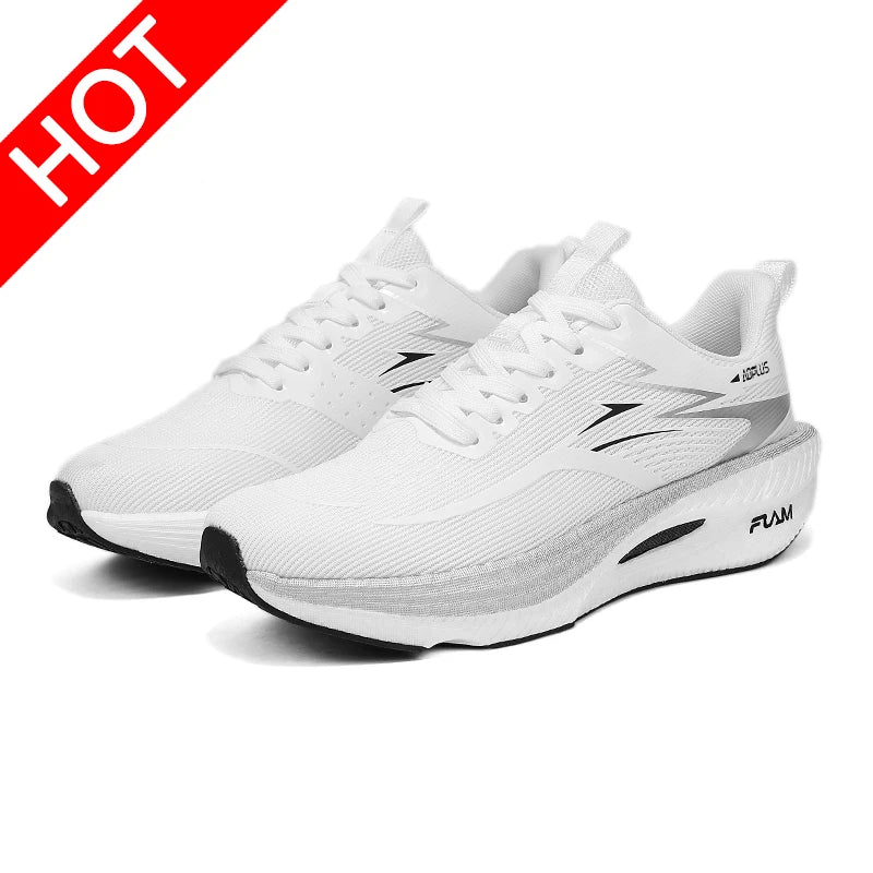 Tênis Esportivos Unissex com Placa de Carbono para Caminhada e Corrida, Sneakers com Amortecimento para Maratona e Treinamento para Homens e Mulheres