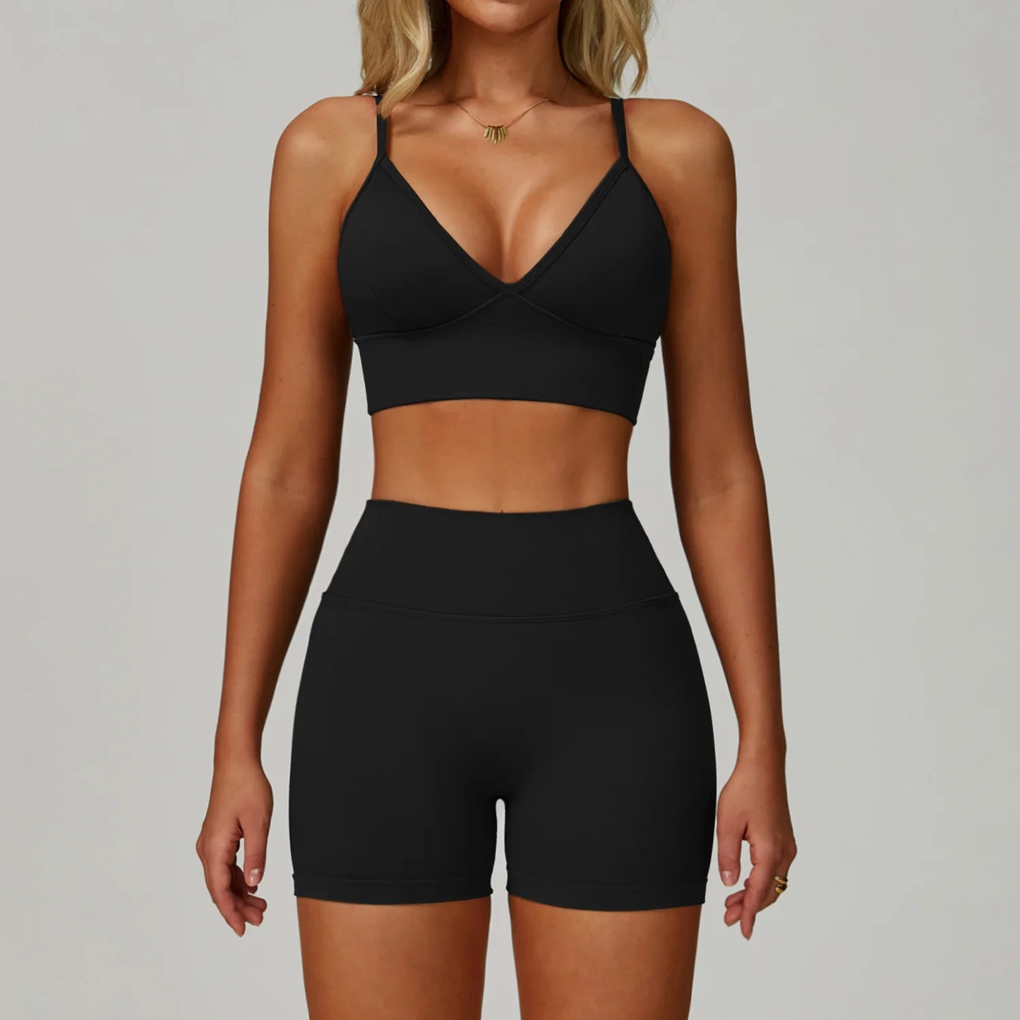 2/3 pçs sem costura esporte yoga conjunto feminino respirável cintura alta fitness sportwear feminino conjunto de roupa interior ginásio roupas de treino