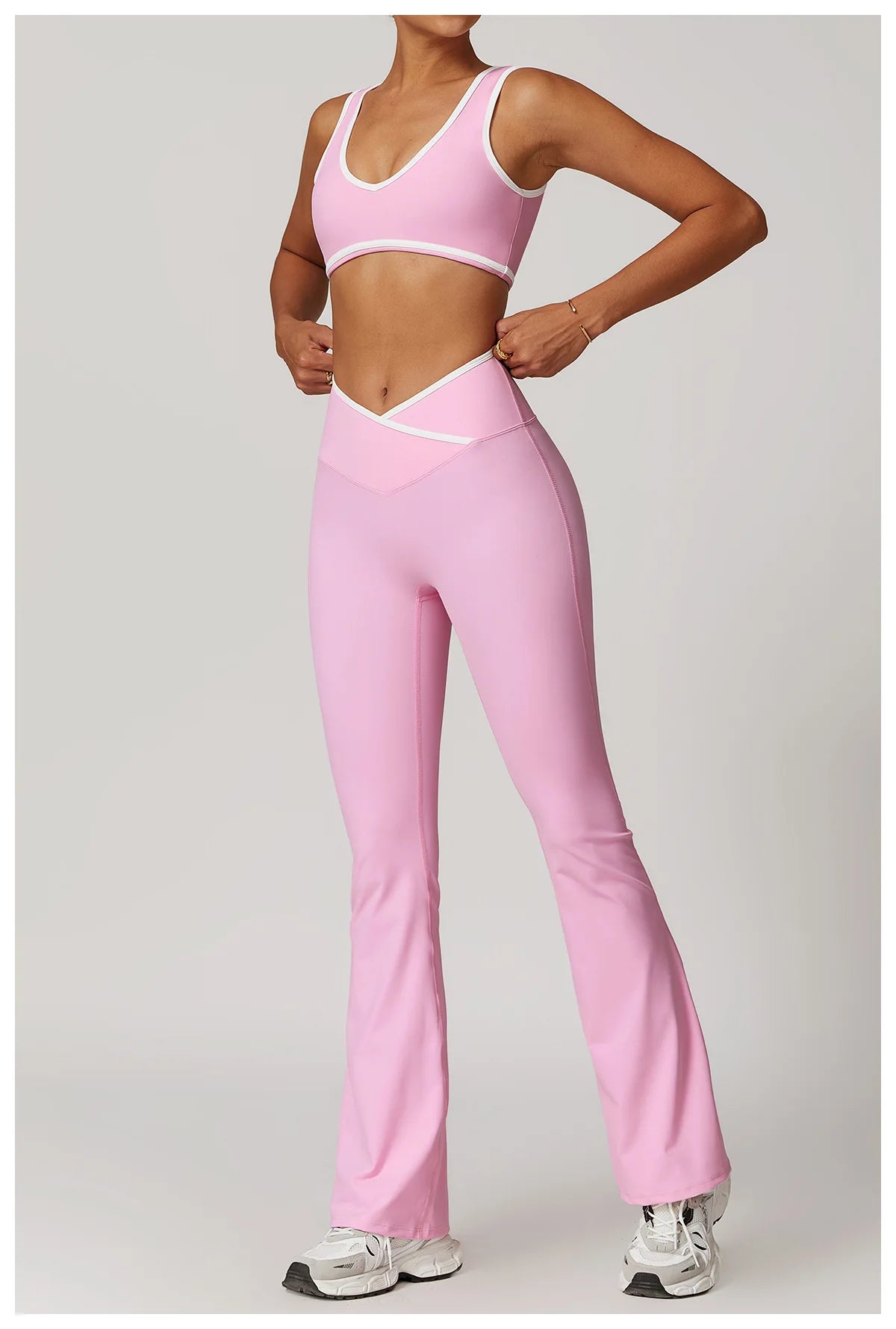 Roupa interior esportiva feminina superior push up fitness yoga sutiã cor bloqueio sutiã de treino ginásio esporte topos para mulher respirável correndo colete