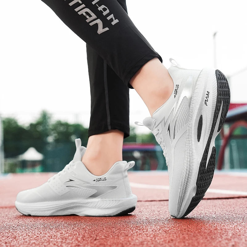 Tênis Esportivos Unissex com Placa de Carbono para Caminhada e Corrida, Sneakers com Amortecimento para Maratona e Treinamento para Homens e Mulheres
