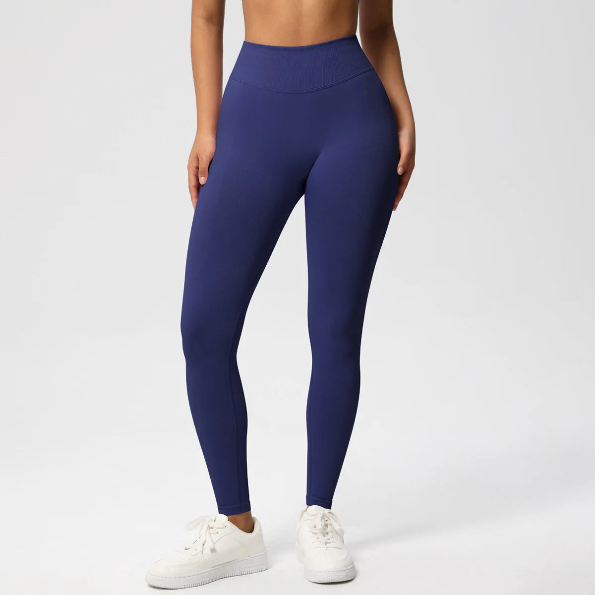 Calças de fitness sem costura das mulheres cintura alta yoga leggings alta elástica levantamento de bunda respirável esportes collants feminino ginásio leggings