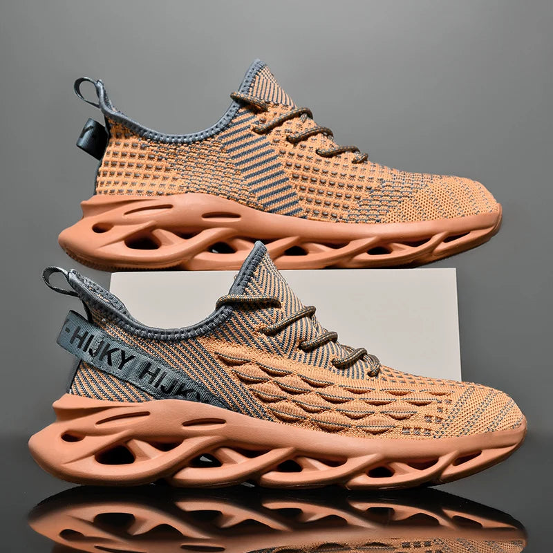 Tênis de luxo respirável masculino, Tênis Masculino, Mocassins casuais, Treinador de corrida, Corrida, Moda