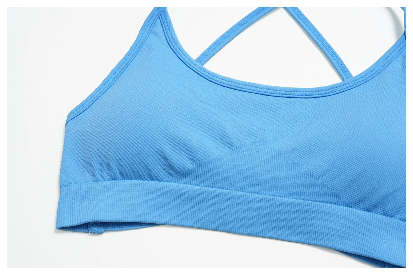 Sutiã Esportivo Feminino Sem Costura de Alto Suporte para Academia, Pilates, Yoga, Top Push-up para Corrida, Ciclismo e Treino, Roupa Íntima Fitness
